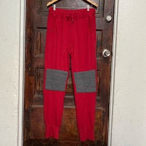 UNISEX Aviator Nation Red Motto Joggers
